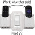 The No-Screwups Remote Control Holder by Mount Genie (White): Wall Mount with No Damaging Screws or Tape