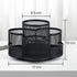 Pen Holder for Desk, Rotating Pencil Holder, Black Cup Organizer for Office