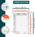 6" x 8" White Plastic Access Panel. Service Shaft Door Panel. Plumbing, Electricity, Heating, Alarm Wall Access Panel for Drywall. Bathroom Services Access Hole Cover. (6" x 8") by ECOPRO VENT