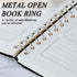 ManTangSun 15 Pack 5/8" 16mm Mini Binder Rings Metal Loose Leaf Loop Book Ring for Flash Card Index, Silver