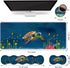 Ergonomic Keyboard Wrist Rest and Mouse Pad Wrist Rest Set, Large XXL Gaming Mousepad 31.5"x11.8", Sea Turtle