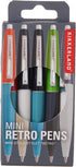 Kikkerland Mini Retro Pens, Set of 5