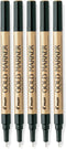 Pilot Gold Metallic Permanent Paint Marker, Extra Fine Point, 5-PACK(41500)