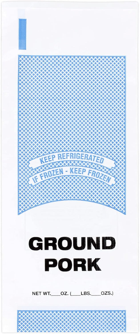 MAINCA Ground Pork Freezer Bags (Retail) - 1 Lb. Size - Package of