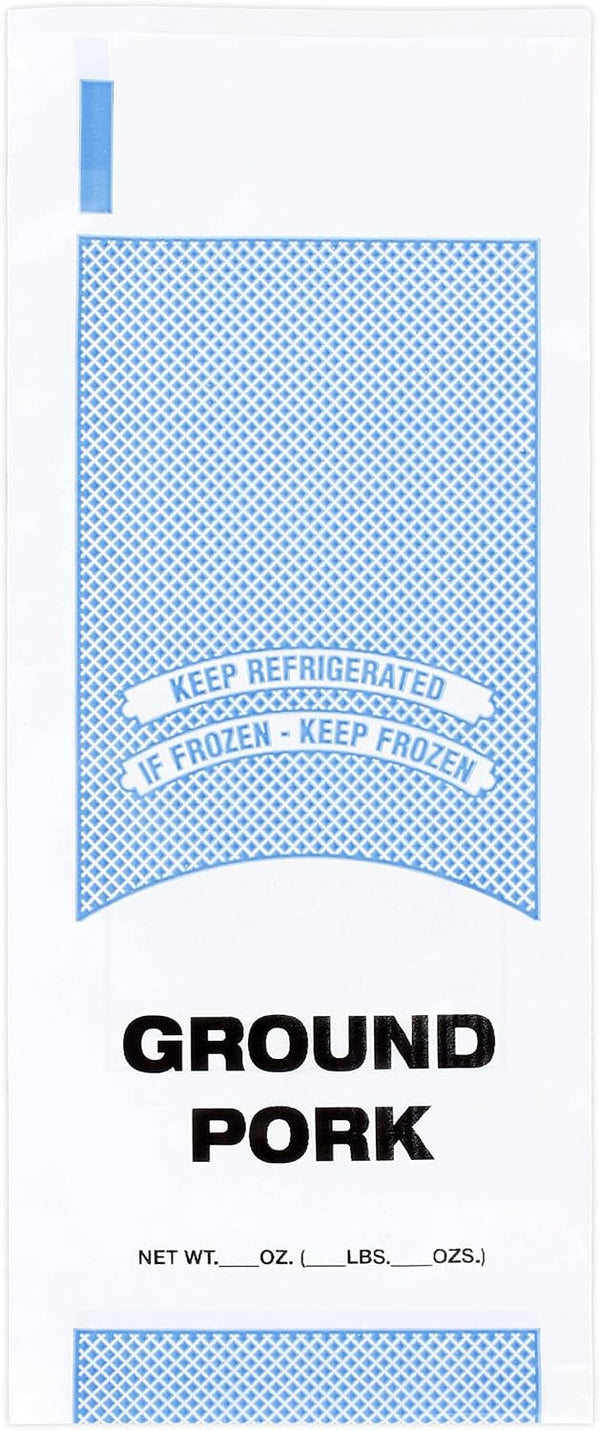 MAINCA Ground Pork Freezer Bags (Retail) - 1 Lb. Size - Package of