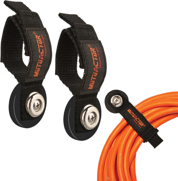 MUTUACTOR Heavy Duty Magnetic Hooks, 2PCS Non-Slip Mount for Garage Storage, Anti-Scratch