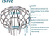 304 Stainless Steel Drain Outdoor Roof Anti-Blocking Line Cap - Round Floor Net Cover, 3 Inch Gutter Cleaning Tool