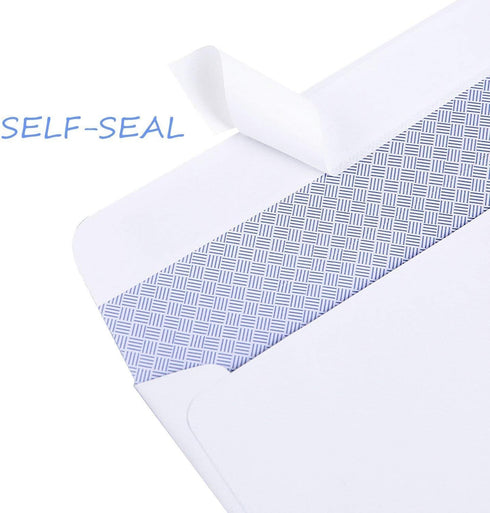 Ohuhu 500 Pack #8 Self Seal Double Window Tinted Security Envelopes for Quickbooks Check, Business Documents