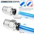 TAILONZ PNEUMATIC Male Straight Push to Connect Fittings, 3/8 Inch Tube OD x 1/4 Inch NPT Thread, Pack of 10