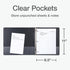 Oxford 1.5" Round Ring Binders, View Binder with Covers on 3 Sides, Non-Stick, PVC-Free, Black, 350 Sheet Capacity