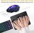 JIKIOU 3 Pack 10.2x8.3inch Mouse Pad with Stitched Edge, Comfortable Mouse Pads with Non-Slip Rubber Base, Washable