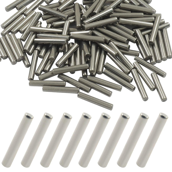 ISDVBUY 100Pcs 304 Stainless Steel Dowel Pins M3 x 18mm Shelf Support Pin