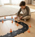 FRCTLNKG 30Pcs 1 Inch Sets Mini Traffic Cones, Plastic Small Orange Cones, Train Scene Cone Party Decorations