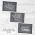 Hadley Designs 24 Chalkboard Thank You Cards | Envelopes, Great Note for Adult Funeral Sympathy or Gift Gratitude