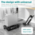 CABTE 4 Adjustable Computer Tower Stand, Mobile CPU Stand with Rolling Caster Wheels, Under Desk CPU Holder PC Floor