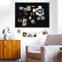 DOLLAR BOSS Large Black Cork Board - Double-Sided Bulletin Board with Linen 24''x 18'' for Office Home School