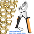 3/8 Inch 10mm Heavy Duty Grommet Tool Kit with 500pcs Golden Grommets, Easy Eyelet Hole Punch Pliers for Fabrics
