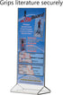 6 Pack 4 9 Inch Counter Marketing Holders Rack Card Frame Sign Holder x Double Sided Clear Acrylic Vertical Literature