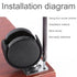 MovFlax 2 Inch Set 4, 16 Caster Wheels Replacement Furniture Casters with Brake of Nylon Plate Caster Swivel Wheels