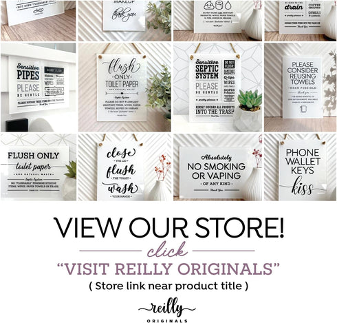 Reilly Originals Small Septic System Designer Sign - 3.5x5 INCH with Adhesive, Premium Acrylic (1)