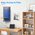 OUTWOLF 10 Tier Hanging Wall File Organizer, Wall Mount Paper Document Holder for Home Office Organization