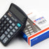 OFFDIX Office Desktop Calculator - Solar and Battery Dual Power, Portable 12 Digit Large LCD Display