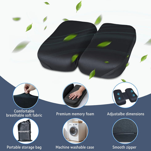 Tailbone Adjustable Seat Cushion, Memory Foam Office Chair Cushion, Car Seat Cushion, Foldable Travel Cushion for Pain