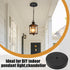 Kyuionty 5 Inch/ 13CM Light Ceiling Canopy Kit, Black Single Hole Chandelier Ceiling Cover Plate for Pendant Lights