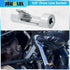 JEUCLEL 15mm 3/8" Drive Diesel Injector Fuel Line Socket Wrench, Flare Nut Socket for Fastener on Bent Pipes, Wired