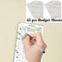 A6 Set x8, x45, x12 x42, 6-Ring 7.4"x 5.7'' Harphia Budget Planner Refills Value with Black Envelope Budget Refill