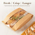 Foranda 50 Pack (6.3x2.713.7 Inches) Long Paper Bread Bags with Tabs for Homemade Sourdough, Resealable Bakery Bags