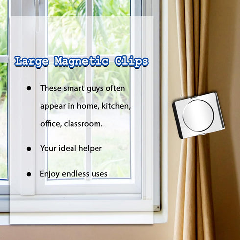 Heavy Duty Magnetic Clips, Extra Large 2.2 Inch Clip Magnets, 8 Pack for Fridge, Whiteboard, Office