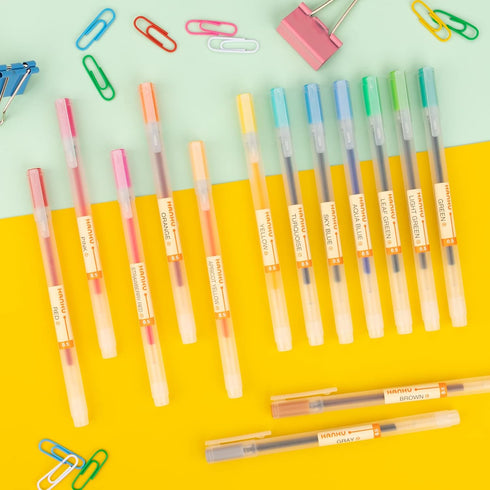 Premium Gel Ink Pen, Fine Point 0.5mm Ballpoint Pen, 24 Packs for Japanese Office School Stationery Supply