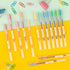 Premium Gel Ink Pen, Fine Point 0.5mm Ballpoint Pen, 24 Packs for Japanese Office School Stationery Supply