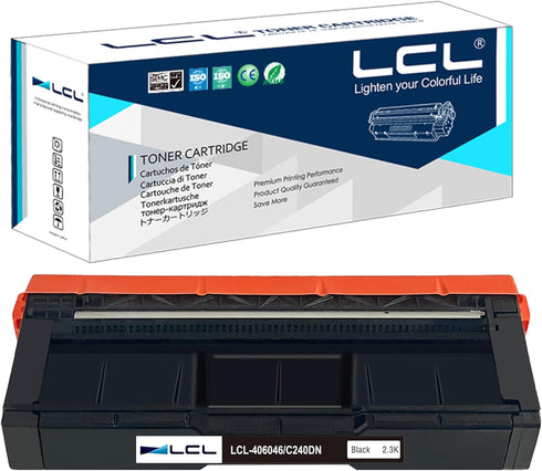 LCL Remanufactured Toner Cartridge for Ricoh 406046 SP C220A (1-Pack Black)