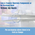 6" (15.2 cm), (6" Set 3pcs) Lab Tweezers High Precision Forceps, Fine Strong Point tweezers, Stainless Steel