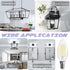 E12 Bulb, 5000K 6W 60 E12 Bulb Non-Dimmable, Bulbs, B10 Bulbs, 90+CRI, 600LM, 12 Pack GvvooHome Candelabra Daylight