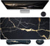 Bloss Gaming Mouse Pad Set, Non-Slip Desk Pad + Keyboard Wrist Rest + Mouse Wrist Support + Cup Coaster, Black Marble