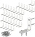 HOME MASTER HARDWARE Stainless Steel Corner Bracket,40pcs L Corner Brace Sets,90 Degree Right Angle Bracket,(1.57
