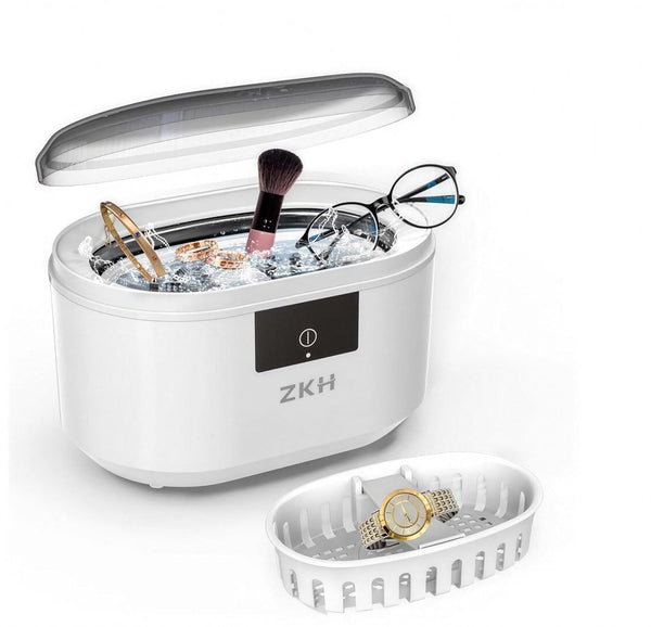 ZKH Ultrasonic Jewelry Cleaner, 48kHz High Frequency Sonic Jewelry Cleaner Machine with