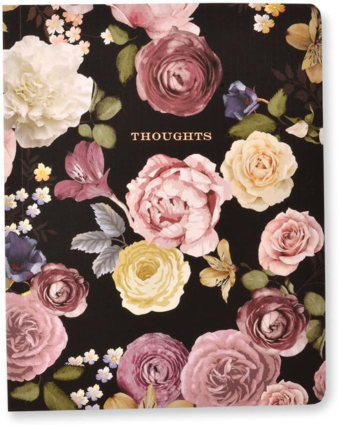 Vintage Floral Notebook 'Thoughts'