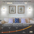Set 2: 6000mAh iThird Battery Operated Wall Sconces of Rechargeable Wall Light with Touch and Remote, Wireless Wall