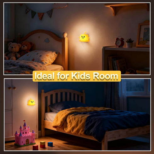 3 Dealswin Christmas Stocking Stuffers Girls Cute Birthday Gift Pumpkin Silicone Night Light for Kids, LED Nursery Lamp