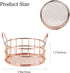 Rose Gold Binder Clip Holder, Mesh Desk Accessories, Small Office Supplies Organizer for School and Home (2PCS)