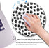 Cute Round Mouse Pad, Black and White Polka Dot Print Design for Computers and Laptop