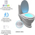ZEZHOU 2 Pack Toilet Light - 16 Color LED Motion Activated Bathroom Night Light, Unique Gadgets