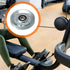 BQLZR 73x10mm Silver Iron Bearing Steel Cable Pulley, V-Shape Wheel Bearing Idler for Gym Equipment