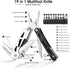 THE FRONT 19 in 1 Multitool Pliers with Detachable Scissors, Camping Tactical Knife Gift for Men