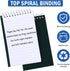 Teling 50 Pieces Spiral Memo Pads Bulk, 3 x 5 Inch Small Note Pads for School Office Home Supplies