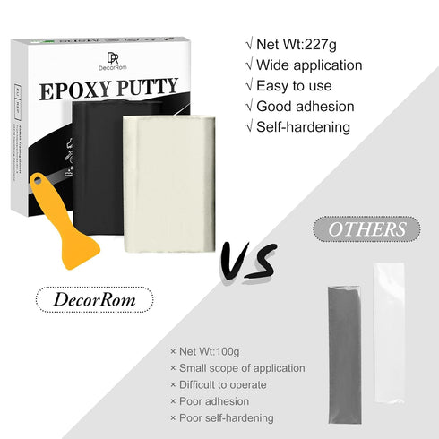 Epoxy Putty - 8oz / 227g, 2 in 1 Pool Putty for Fast Repair, Fix Leaks, Cracks, Sculpting for Metal, Tile, Concrete